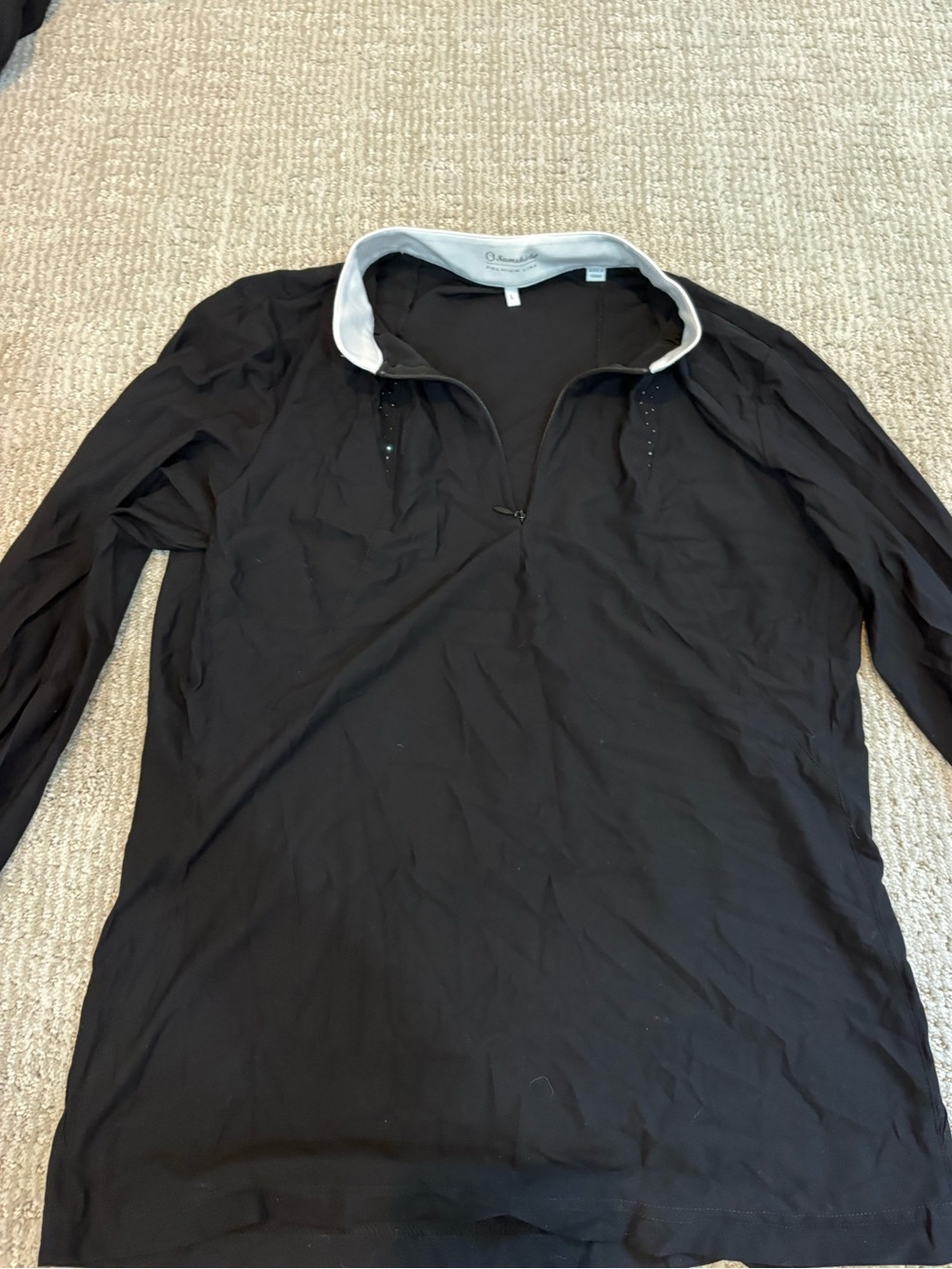 NWOT Samshield Cassandra Crystal Black Show Shirt Size L - Picture 4 of 7